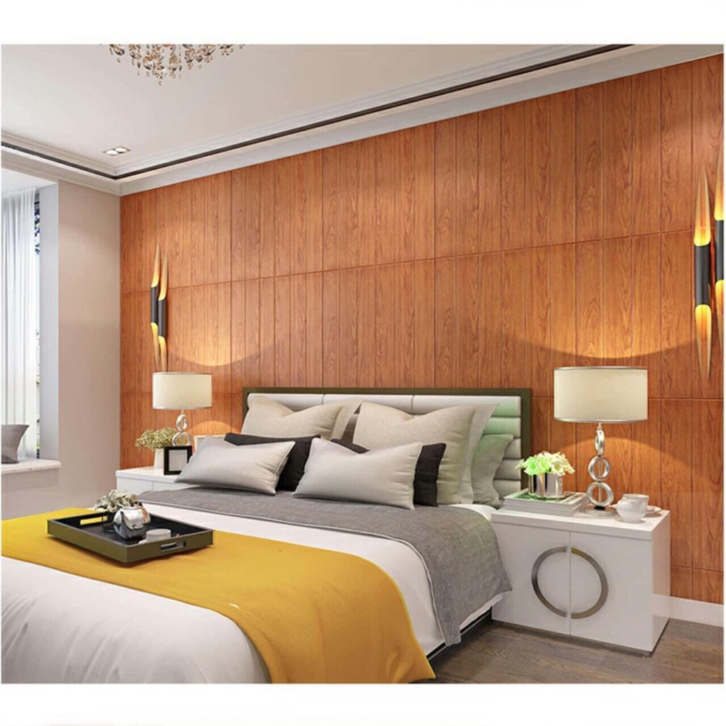 XỐP DÁN TƯỜNG 3D GIẢ GỖ KÍCH THƯỚC 70X70 CM LOẠI 1 CAO CẤP