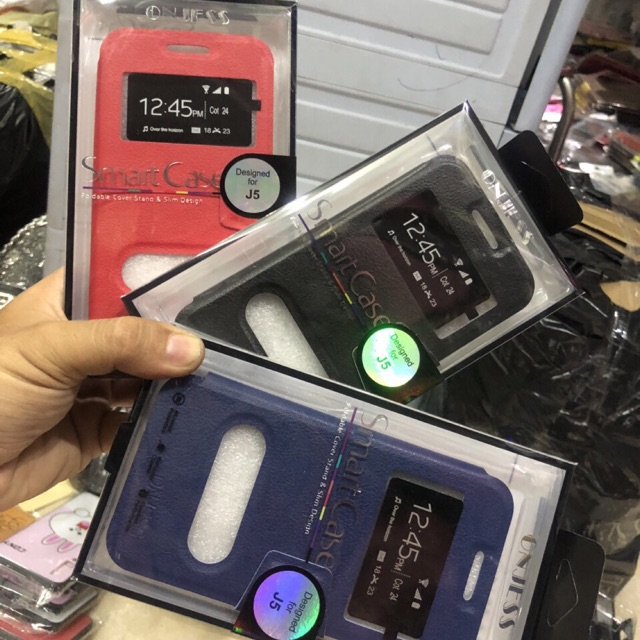 Bao da samsung J5 trơn màu