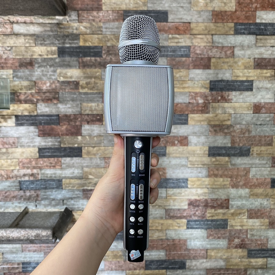 Micro Karaoke Bluetooth Không Dây YS92 Kèm Loa Âm Lớn Bắt Giọng Hát Hay Hỗ Trợ Thẻ Nhớ, Thu Âm Chuyên Nghiệp