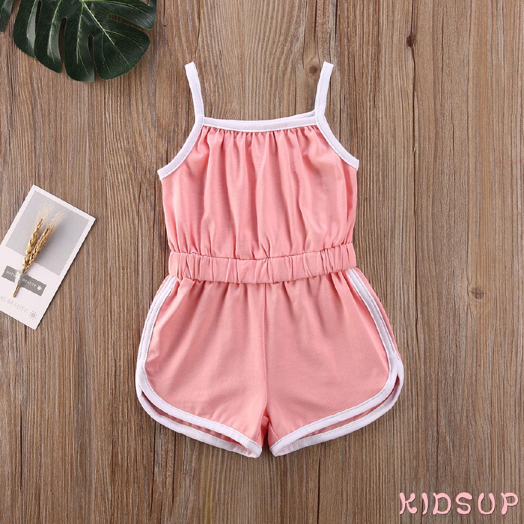 Jumpsuit Sát Nách Cho Bé Gái 1-5 Tuổi