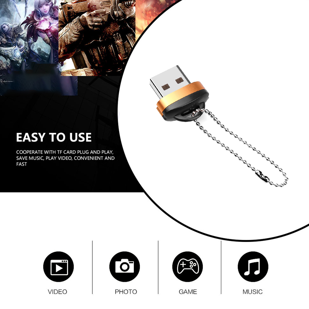 Đầu Đọc Thẻ Nhớ KEBIDUMEI Đầu Mini USB2.0 Cho Thẻ Micro SD