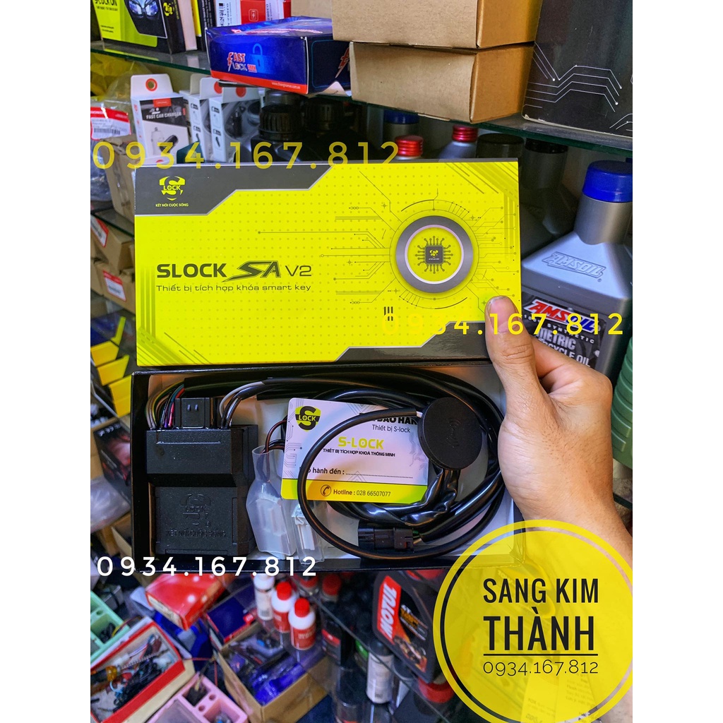 Bộ Chống Cướp 2m Smartkey VISION 2022 2023 Tích Hợp Remote Theo xe CÓ thẻ Từ Cứu Hộ