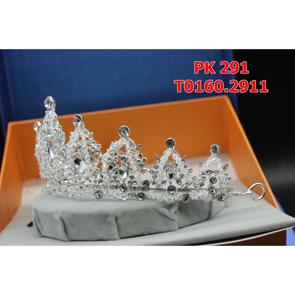 Vương miện cô dâu viền pha lê