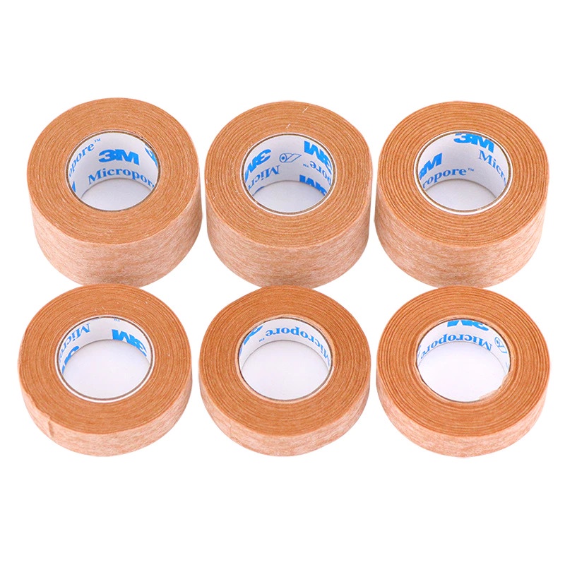 Băng keo giấy lụa y tế 3M cố định sau nâng mũi cắt mí dán vết thương 2.5cm 1.25cm Micropore