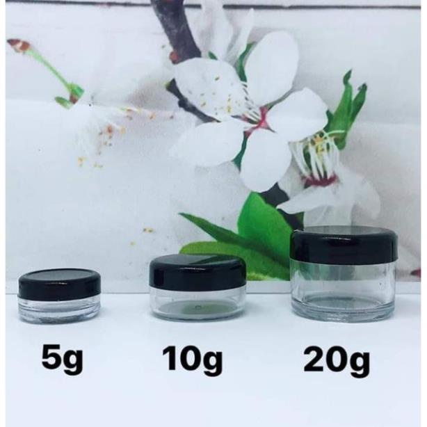 Hủ Đựng Kem ❤ GIÁ TỐT NHẤT ❤ Hủ nhựa tròn 3g,5g,10g,20g,30g,50g,100g chiết kem , chai lọ chiết mỹ phẩm .