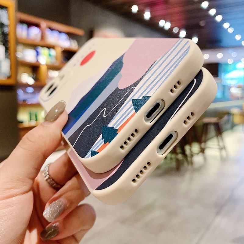 Ốp lưng iphone 13/14/11/pro/plus/6/6s/7/8/xr/xsmax/x ốp iphone núi Phú Sĩ Nhật Bản đẹp viền vuông bvc