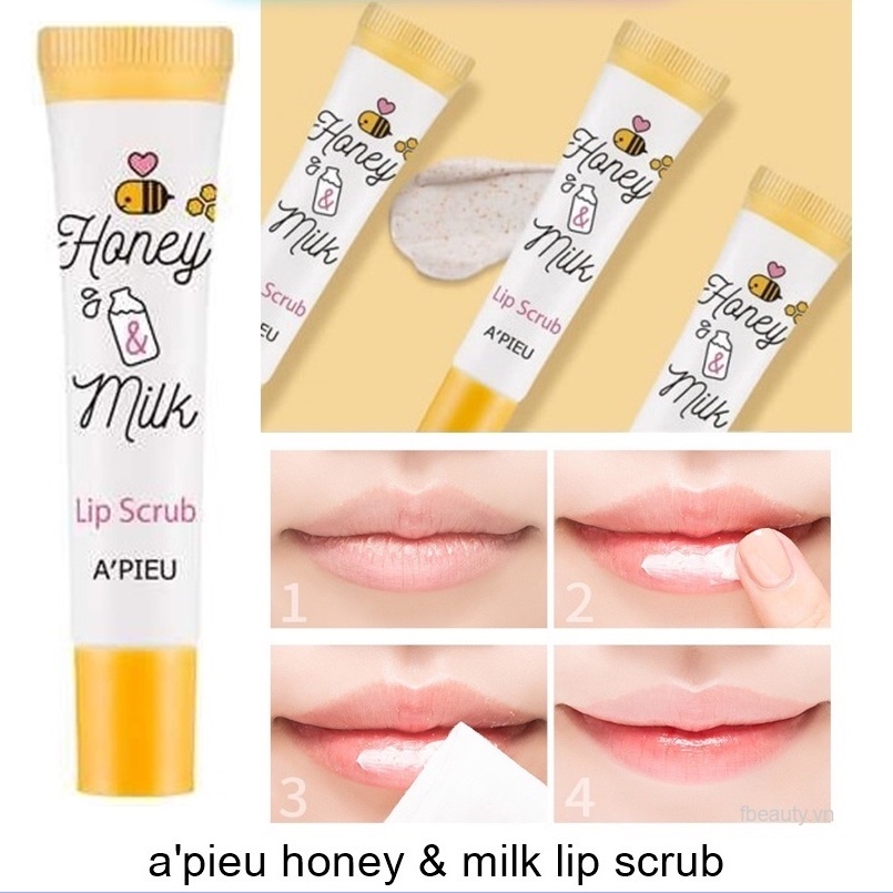 🍯Dầu dưỡng môi A'PIEU mật ong sữa 5g