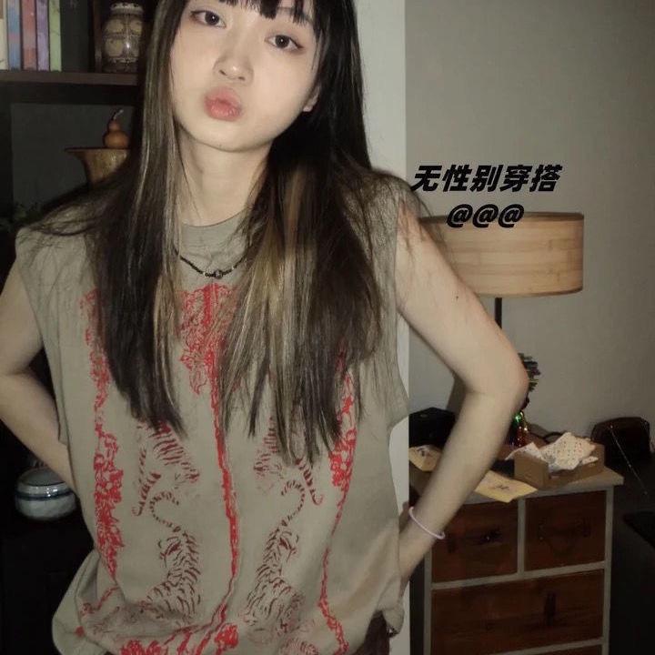 Áo Crop Top Không Tay Y2k Aesthetics Dễ Thương Thời Trang Mùa Hè Cho Nữ