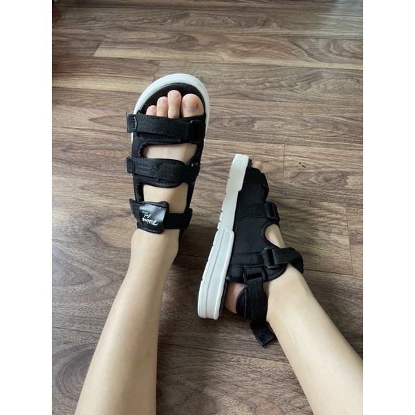 Sandal 3 quai ngang kèm quai gót rời cực kì tiện dụng D141