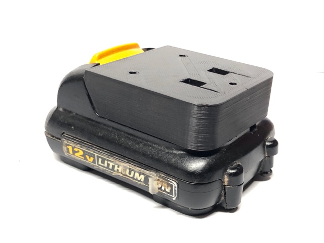 Đế pin dewalt 10.8v/ 12v.