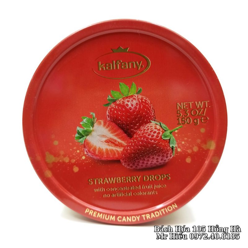 Lốc 10 hộp kẹo hoa quả Kalfany 150g