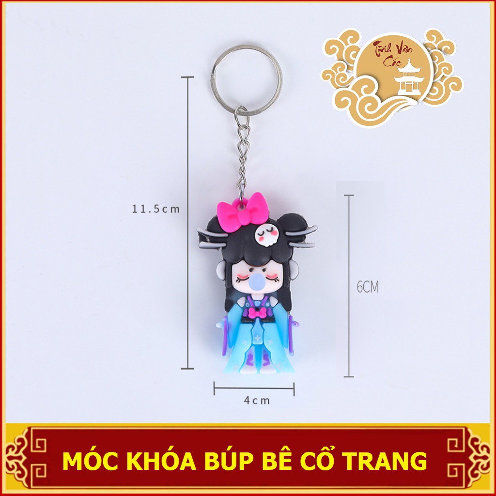 Móc chìa khóa búp bê cổ trang Tĩnh Vân Các