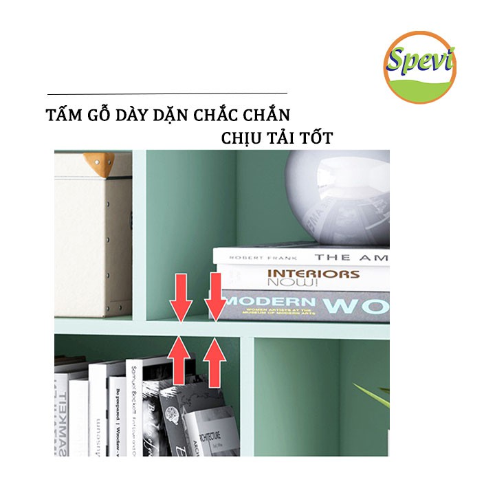 Tủ Kệ Sách Gỗ Đẹp Hiện Đại Đa Tầng FIVO KBT31, Chất Liệu Gỗ MDF Và HMR Chống Ẩm Cực Tốt Hàng Cao Cấp