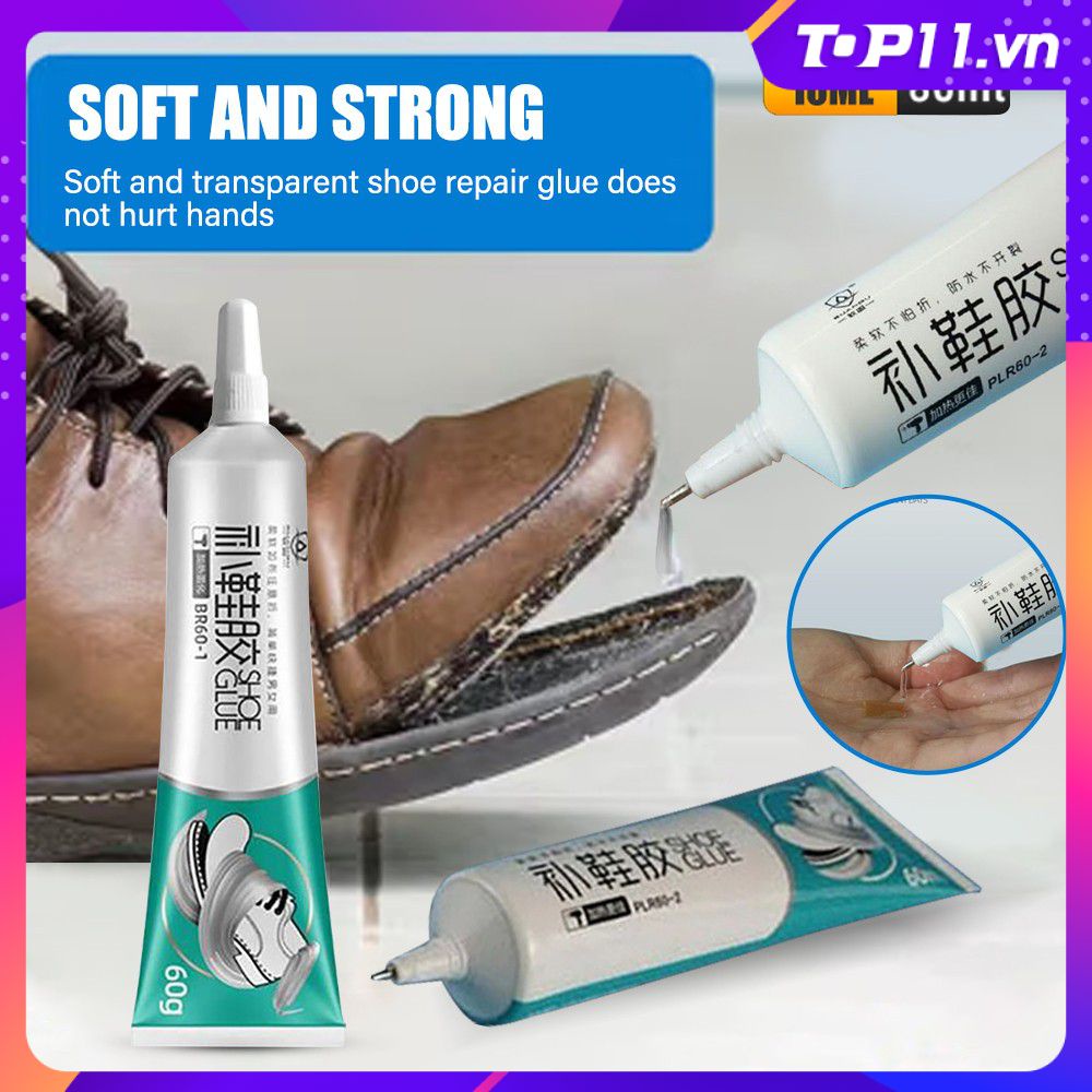 Keo Dán Giày Thể Thao / Da / Bóng Rổ Siêu Dính Chống Thấm Nước Thông Dụng 10 / 60ml