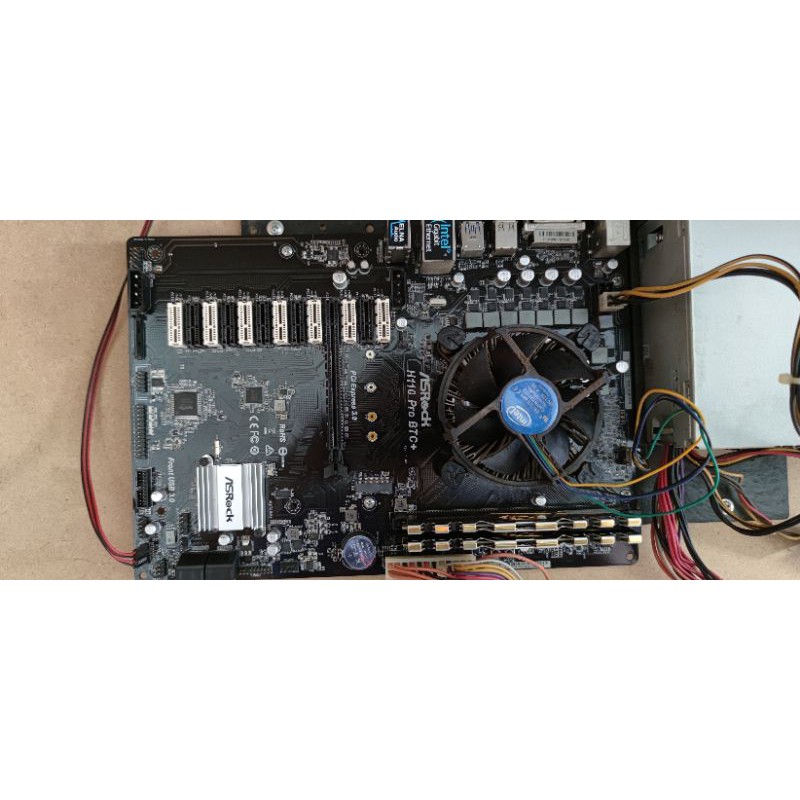 2 combo main asrock h110 pro btc - cpu g4600 - ram ddr4 4gb