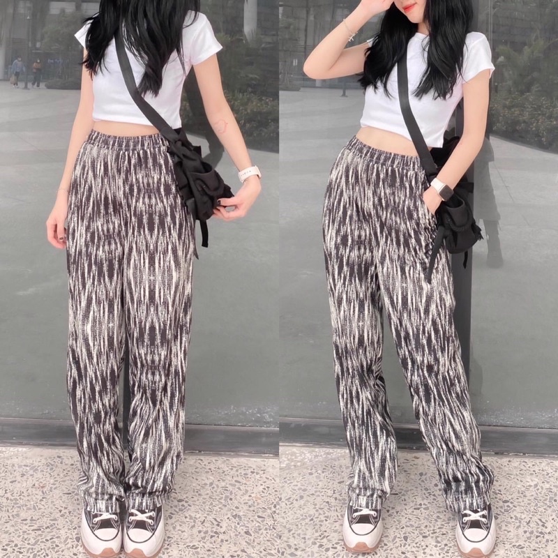 Quần Ống Suông 3D Hoạ Tiết Unisex Ảnh Thật
