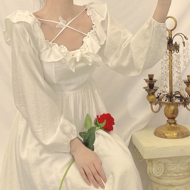 (Sẵn 1c )Váy trắng con bướm chanh xả dễ thương(3ảnh cuối là ảnh thật) có size lớn S-2XL[KHÔNG CÓ SẴN - ORDER 15-30 NGÀY] | BigBuy360 - bigbuy360.vn