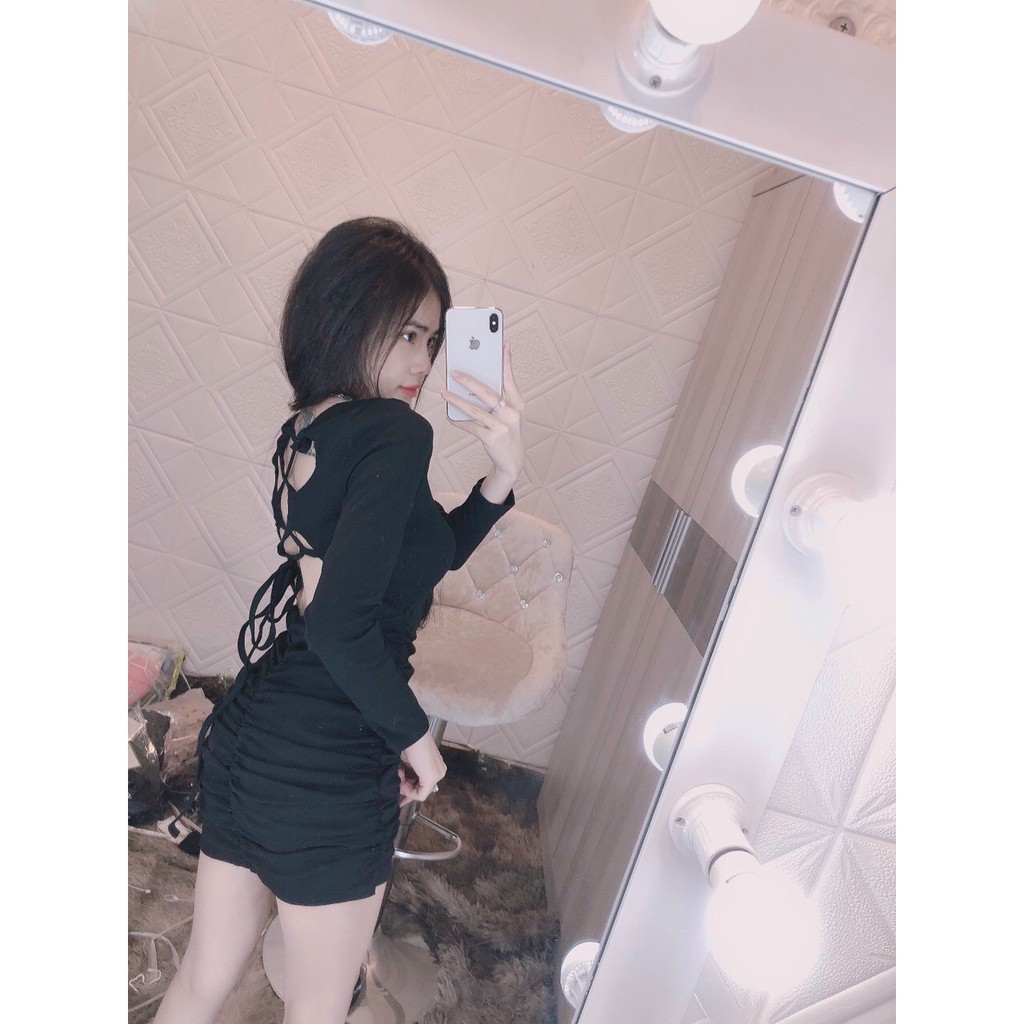 Đàm body nhúng đan dây lưng siêu sexy L65
