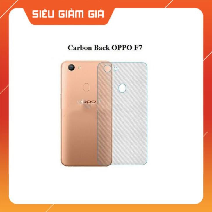 [FREE] [Freeship] OPPO F7 MIẾNG DÁN MẶT LƯNG VÂN CARBON -đẹp