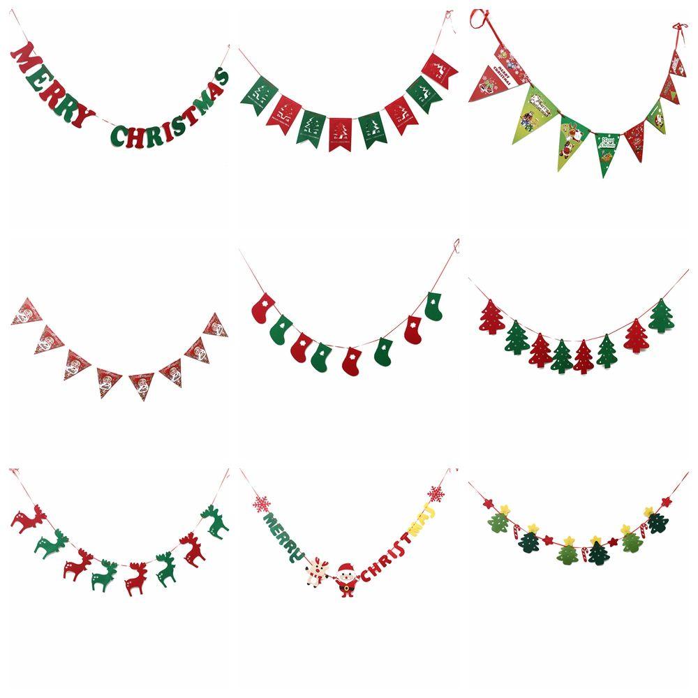 LANSEL Cờ Treo Trang Trí Cây Thông Noel