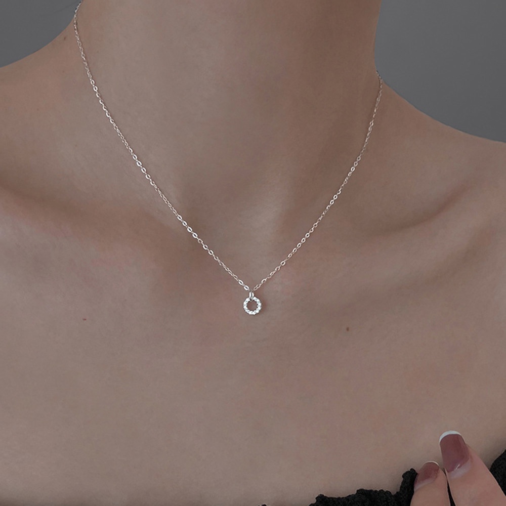 Vòng cổ Choker Mặt Tròn Đính Đá Sang Trọng Dành Cho Nữ