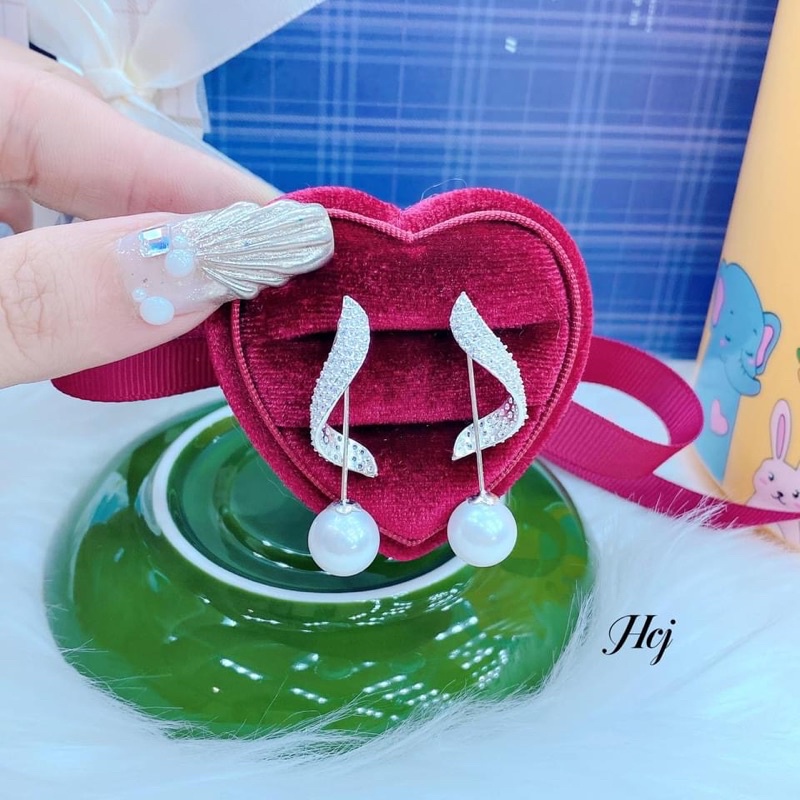 Bông tai nữ bạc mẫu mới, Đeo được 2 kiểu sang Trọng  tinh tế cho các chị em Mainomi Shop Bạc Xinh