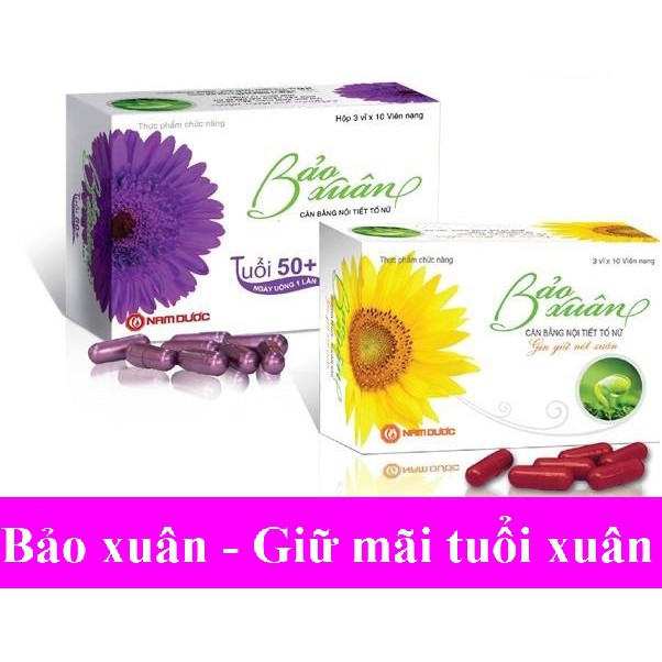 Bảo Xuân Gold và Bảo Xuân Tím 50+ Tăng cường nội tiết tố nữ