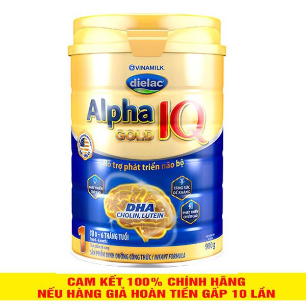 Sữa bột Dielac Alpha IQ Gold 1 900g HSD 2023