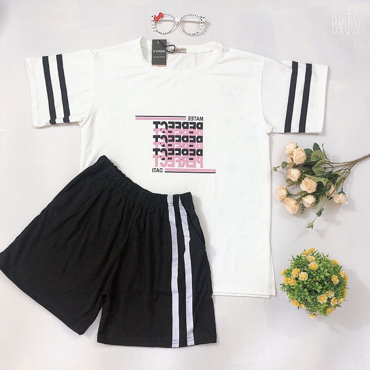 Đồ Bộ Mặc Nhà💖 Thun Cotton Quần Lửng💖 Mặc Đi Chơi_ Mát Đẹp Hot | BigBuy360 - bigbuy360.vn