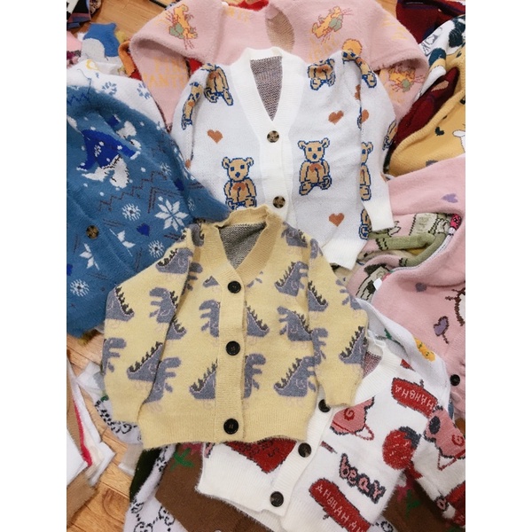 Khoác Len Cadigan Lông Thỏ bé