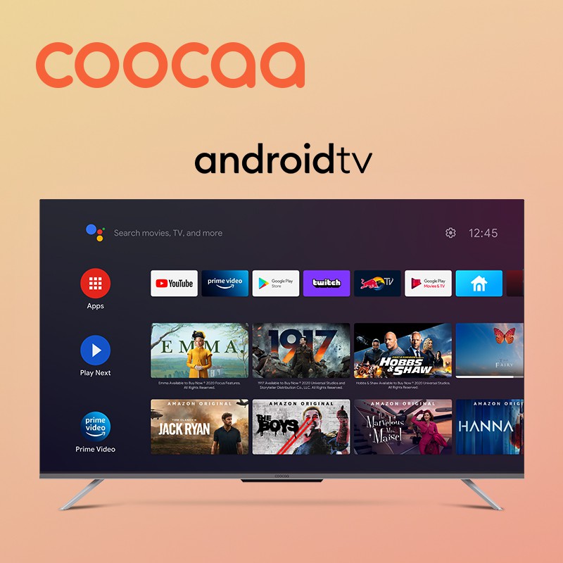 [Mã ELBAU7 giảm 7% đơn 5TR] Smart Tivi Coocaa Android 10 55 inch - Model 55S6G Pro Max - Miễn phí lắp đặt