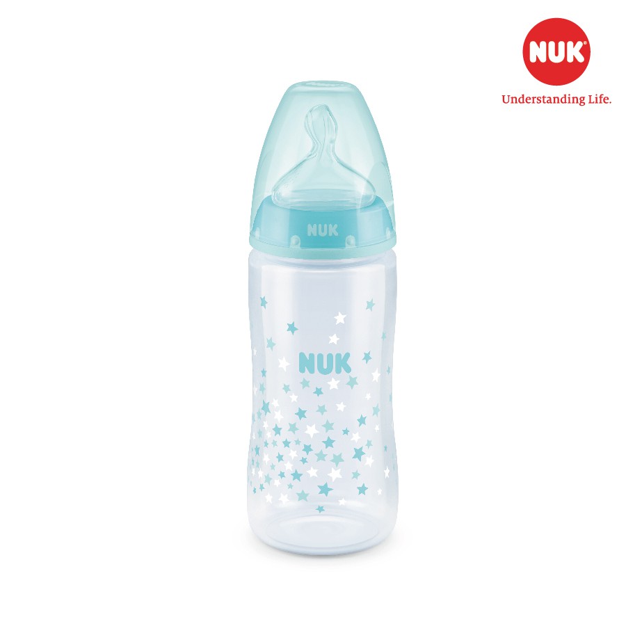 Bình sữa NUK Premium Choice nhựa PP 300ml núm ti Silicone