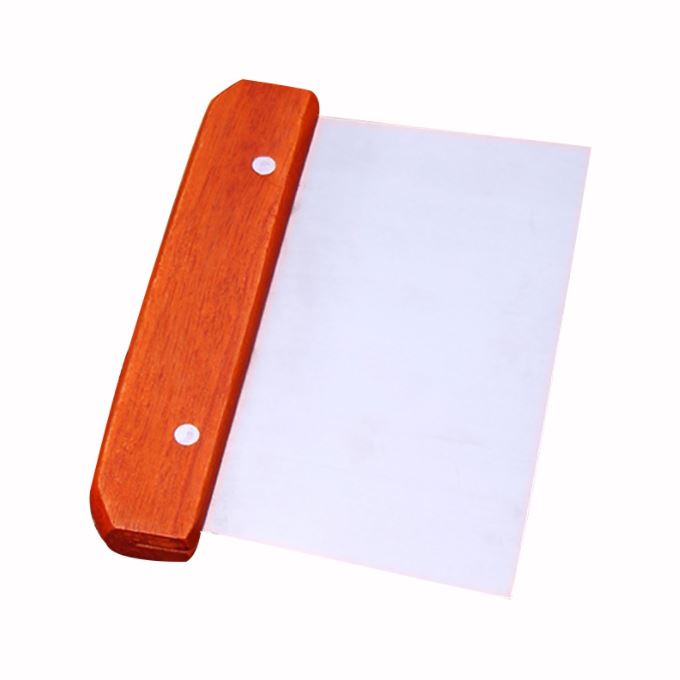 vét/cắt bột cán gỗ lưỡi bằng thép không gỉ