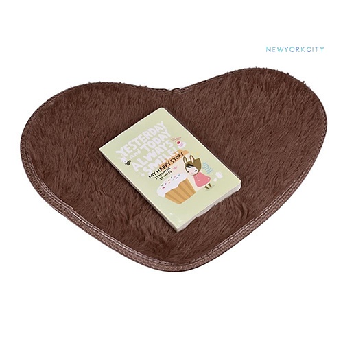 Thảm Chùi Chân Chống Trượt Hình Trái Tim Thời Trang