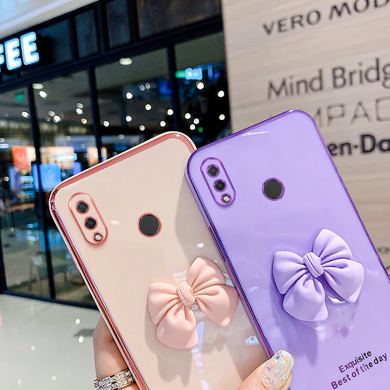 Ốp Lưng Hình Cô Gái Thắt Nơ Cho Huawei Nova 3 3i 3E 4E