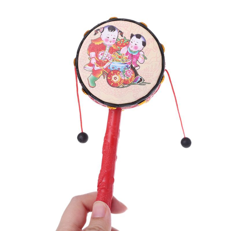 Trống lắc tay Trung Quốc quà tặng đồ chơi trẻ em