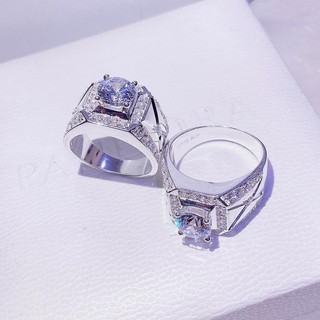 Nhẫn Nam Đính Đá Tròn Siêu Đẹp 💎💎