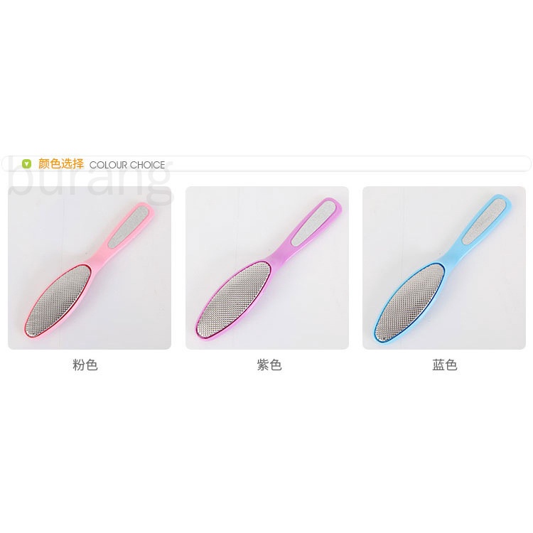 Bàn chải chà gót chân bằng kim loại cứng màu ngẫu nhiên