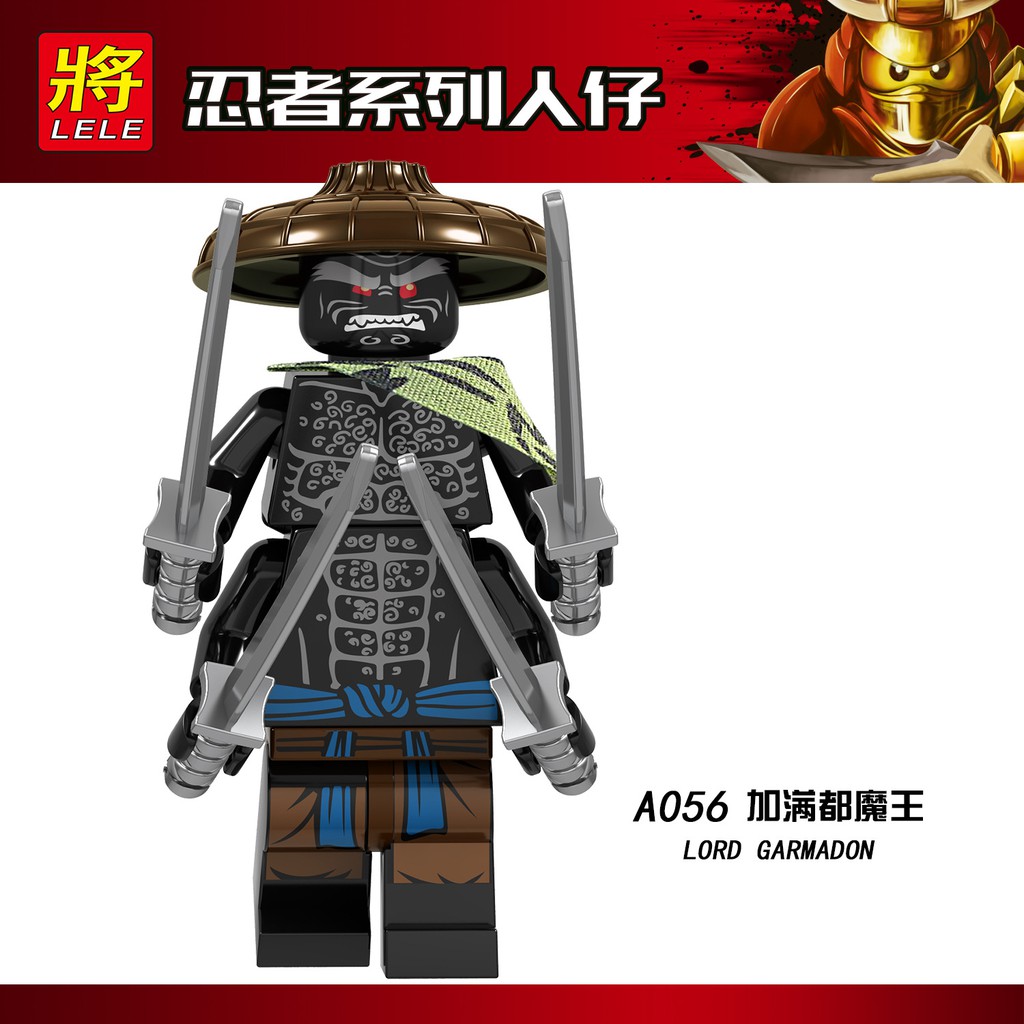 Minifigures Ninjago Các Mẫu Nhân Vật Sự Phụ Garmadon Shark Army Jelly A049 A050