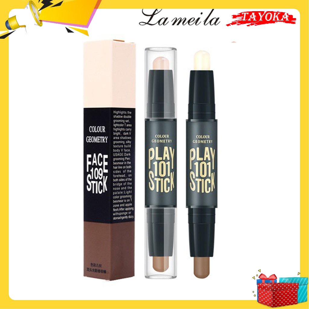 💙KÈM QUÀ TẶNG💙Bút tạo khối và highlight LAMEILA hai đầu tiện lợi nâng độ sáng cho khuân mặt thêm thanh tú TAYOKA | BigBuy360 - bigbuy360.vn