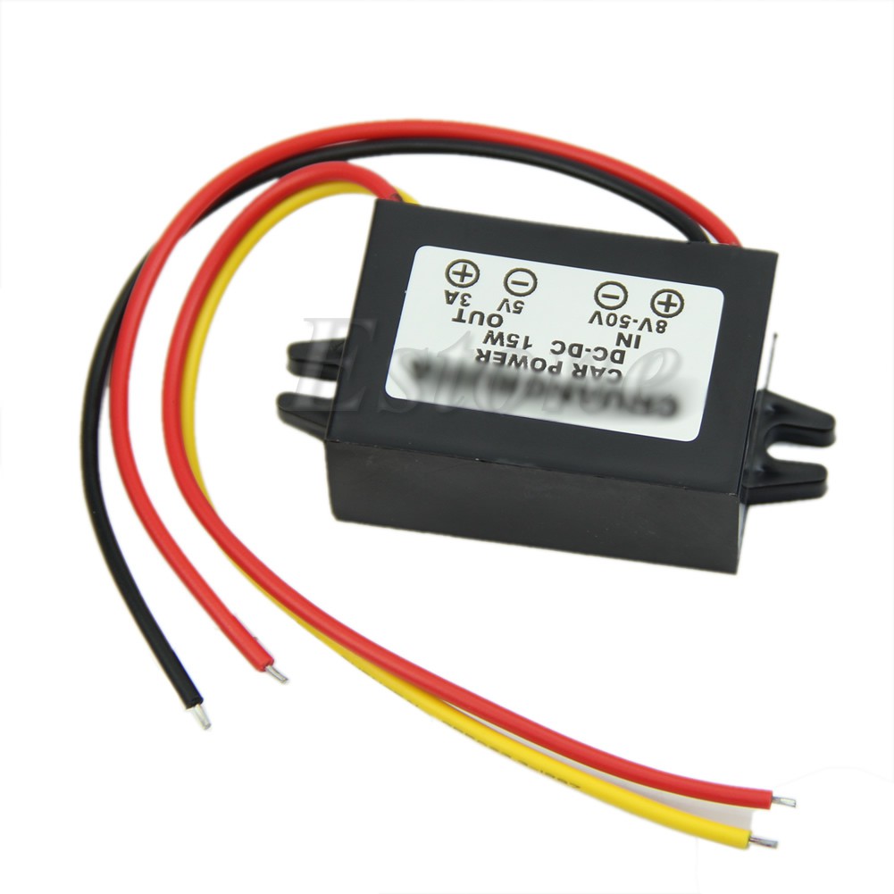 Mô đun hạ áp DC 12/24V sang 5V 3A 15W cho xe