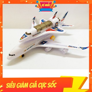 Đồ chơi máy bay chở phi thuyền air bus chạy pin phát nhạc