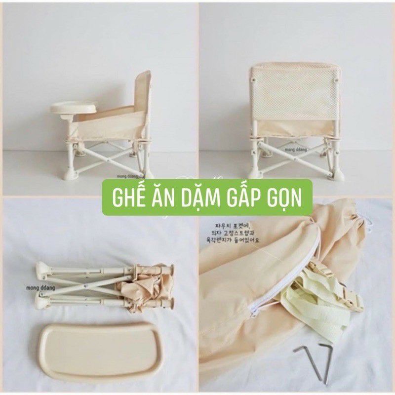Ghế Ăn Dặm Đa Năng Gấp Gọn Hôi Booter Kiểu Dáng Hàn Quốc