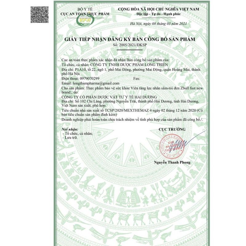 Viên tăng lực nhân sâm tỏi đen ZBull Fast giúp bồi bổ sức khoẻ, tăng đề kháng, giảm mỡ máu