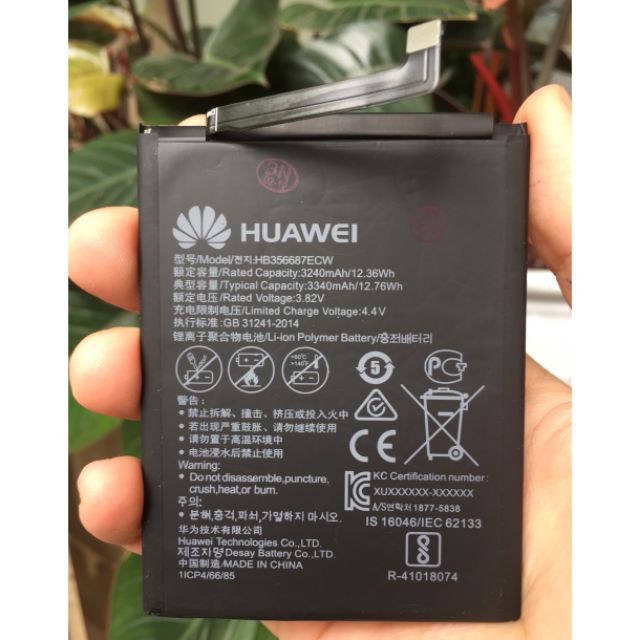 Pin Huawei Nova 3i (Nova 2i, Nova 2 Plus, G10) HB356687ECW - 3340mAh Original