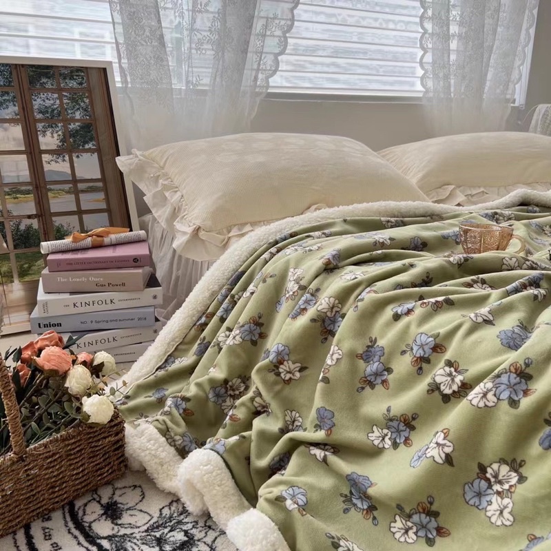 Chăn cừu nhập khẩu mềm mịn ấm áp ,mền cừu ấm áp mùa đông nhập khẩu kt 2mx2m2