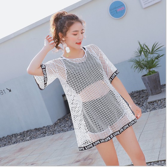 Bộ đồ bơi nữ kèm áo lưới cá tính | BigBuy360 - bigbuy360.vn