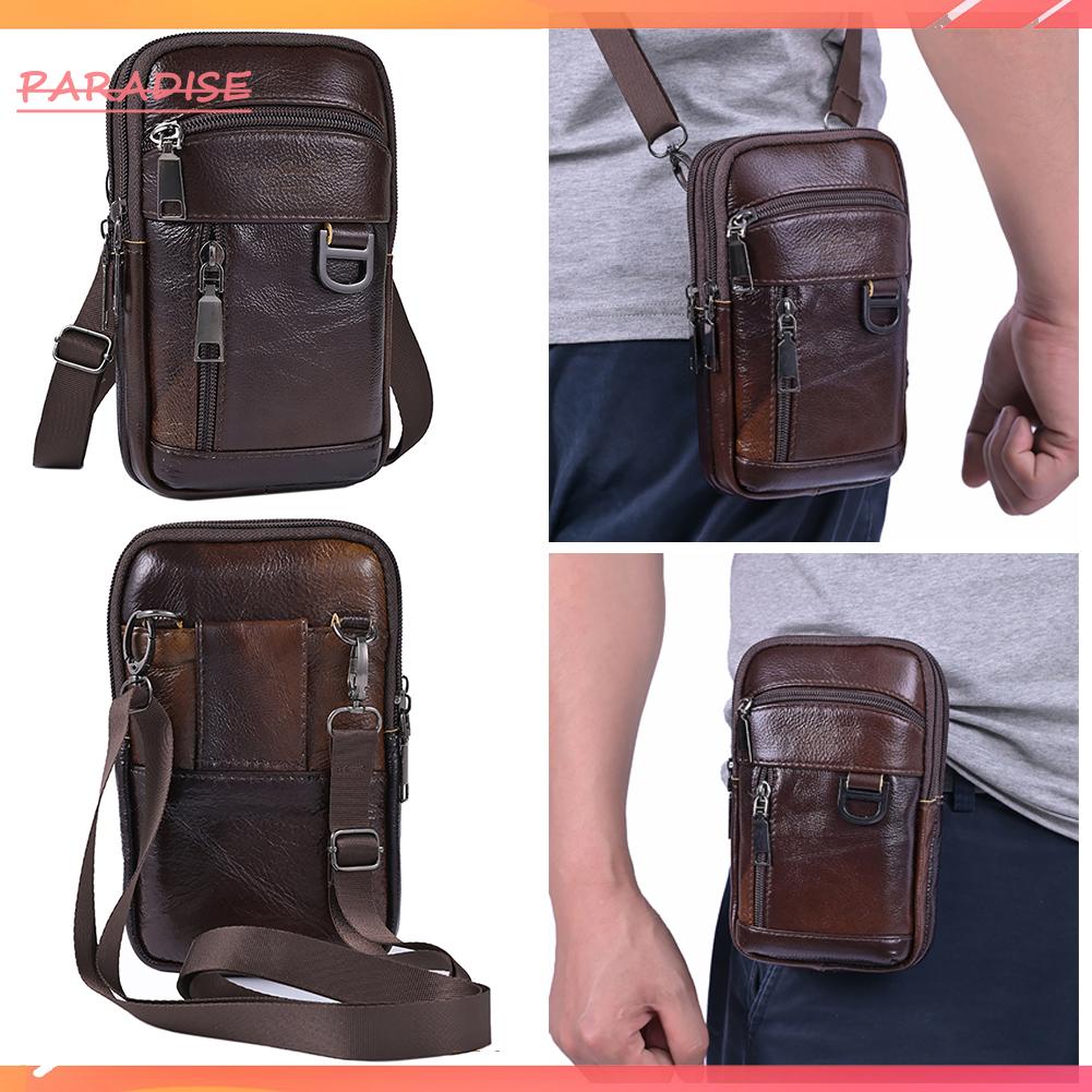 Túi Đeo Chéo Bằng Da Bò Kiểu Vintage Cho Nam