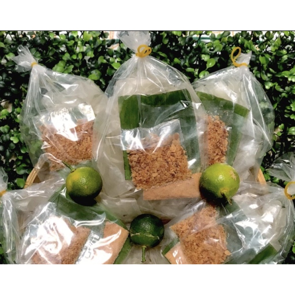 Bánhtráng dẽo sương sợi muối tỏi bịch zip