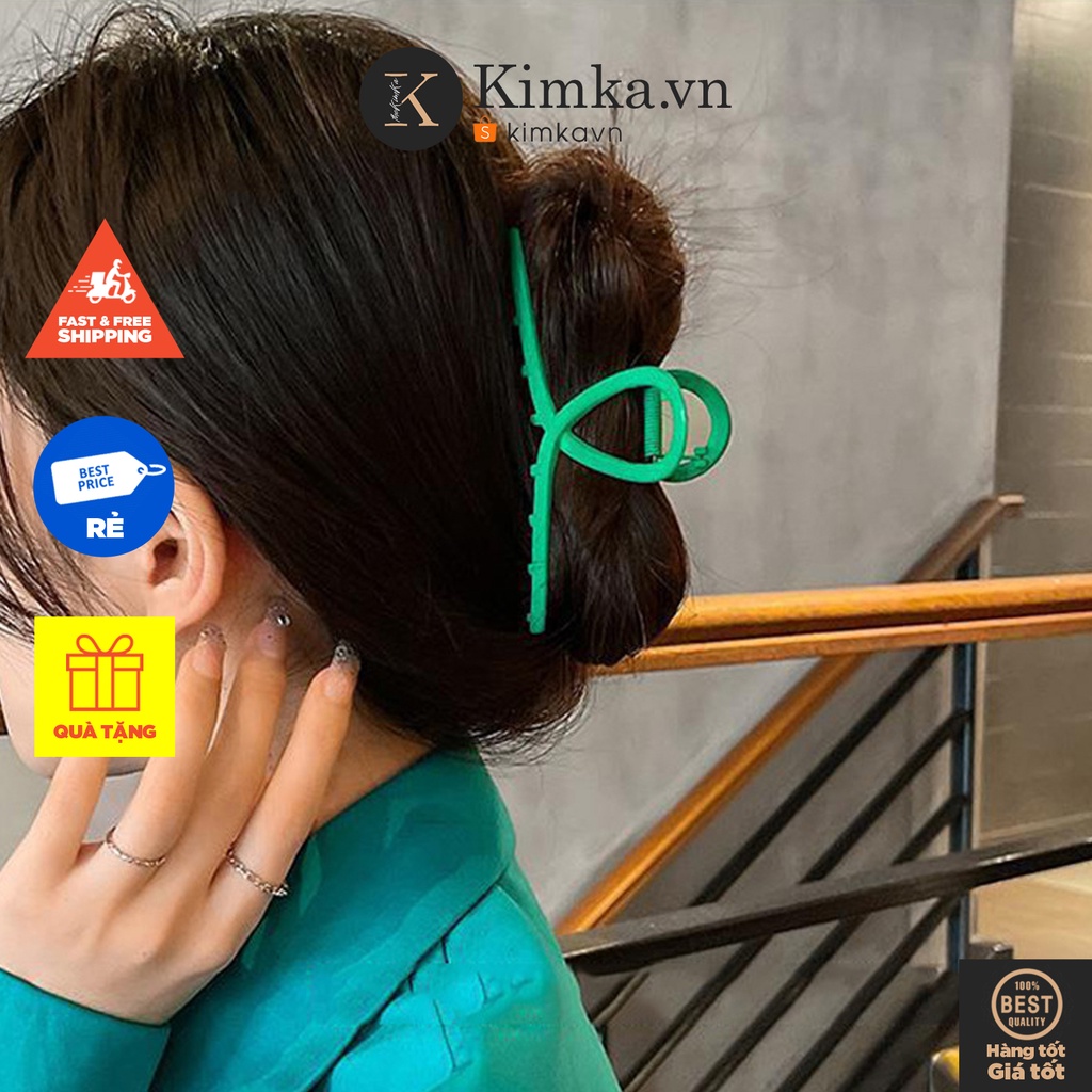 (0504) Kẹp Tóc Xanh Lá Cây Hàn Quốc Cá Tính
